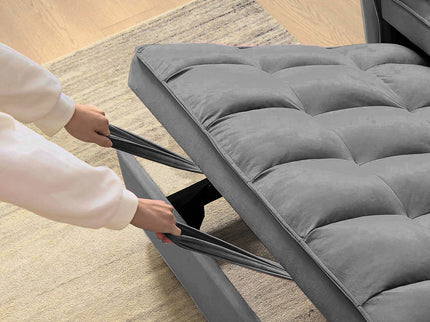 3 In 1 Pull Out Couch Convertible Sofa Bed With Reclining Backrest