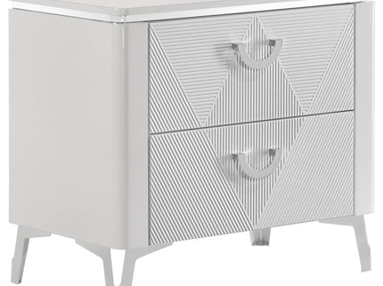 Buckley - 2 Drawer Nightstand - Gloss White