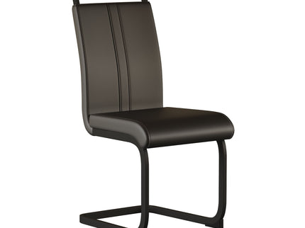 Modern Dining Chairs With High Back Upholstered Design Metal Legs