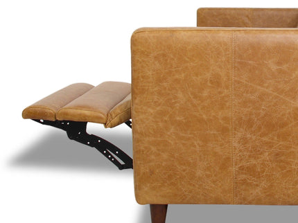 Christopher - Electric Inclining Sofa Left Facing - Tan