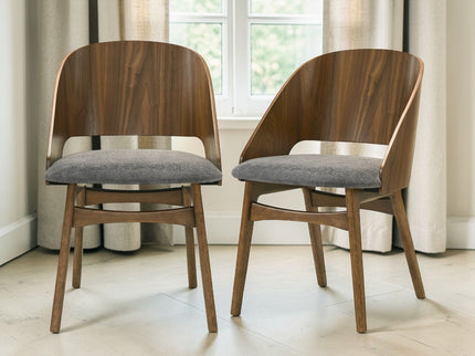 Delmon - Side Chair (Set of 2) - Dark Walnut