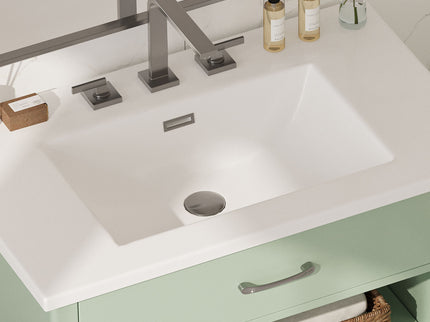 Modern Bathroom Vanity With Tempered Glass Doors