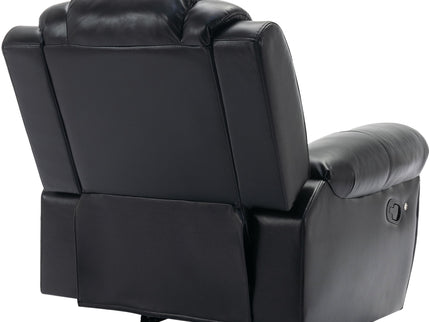 Home Theater Seating Manual Recliner Chair, Led Light Strip For Living Room - Black