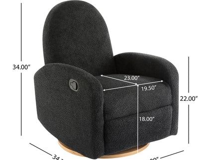 Contemporary 360 Swivel And Glider Recliner Chair