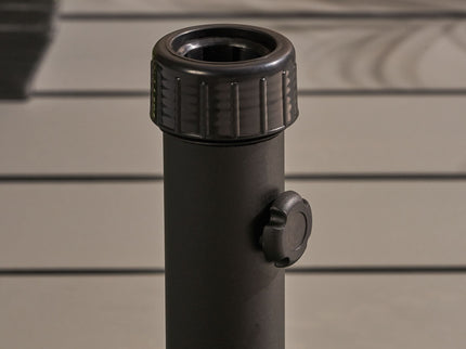 Wheelie - Stylish Square Umbrella Base With Stainless Steel Pole Handle