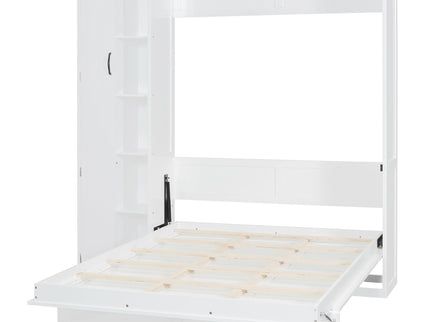 Murphy Wall Bed With Shelves, Wardrobe And LED Lights