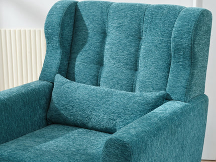 Modern Accent Chair Upholstered Foam Filled Living Room Chairs Comfy Reading Chair Mid-Century Modern Chair With Fabric Lounge Arm Chairs Armchair For Living Room Bedroom