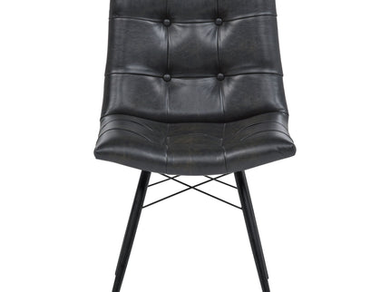 Tufted Back Dining Chairs (Set of 4) - Black