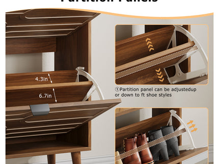 Medieval - Independent Shoe Cabinet With 2 Flip Drawers