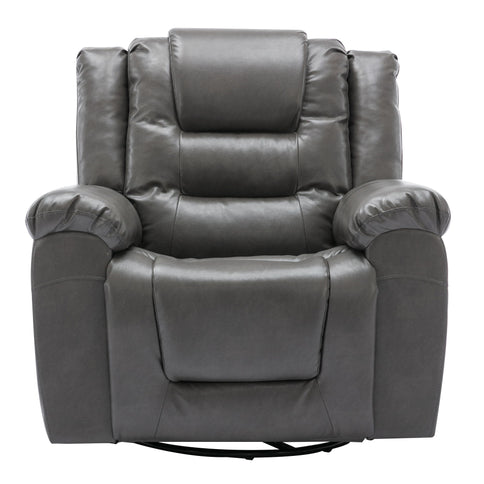 360° Swivel And Rocking Home Theater Recliner Manual Recliner Chair With Wide Armrest For Living Room