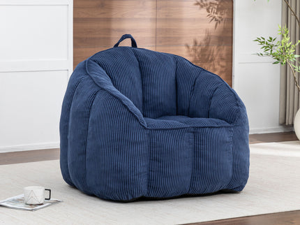 Giant Bean Bag Chair Sofa For Living Room - Dark Blue