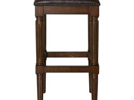 Square Stool With Upholstered Seat