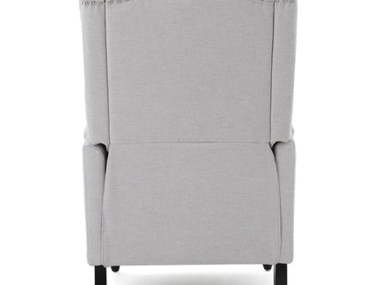 Armchair Recliner With Pushback Mechanism And Wingback Design