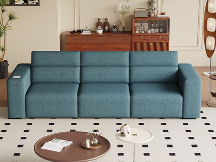 3 Seater Power Recliner Sofa With Wireless Charging And Remote Control