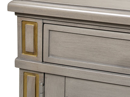 Dauphin - TV Stand Storage Display Console Table - Gray Cashmere