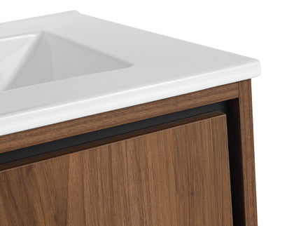 Modern Bathroom Vanity With Top Sink, Engineered Wood Storage Cabinet