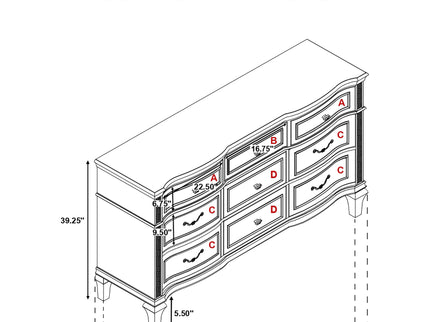 Evangeline - 4 Piece Bedroom Set