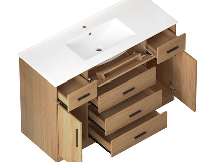 Bathroom Vanity With Abundant Storage 2 Soft Close Doors And 6 Drawers