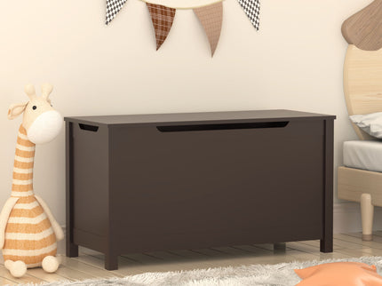 Toy Box Storage With Safety Hinged Lid