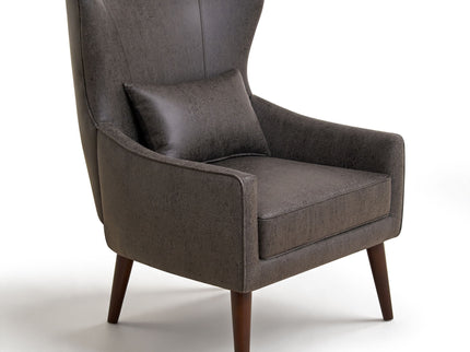 Leisure Chair With Curved Backrest