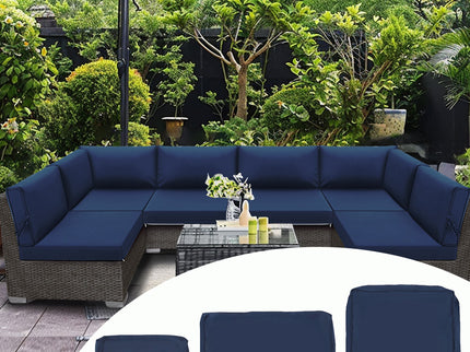 Outdoor Deep Seat Cushions For Patio Furniture Replacement, Cushion Set For Sectionals