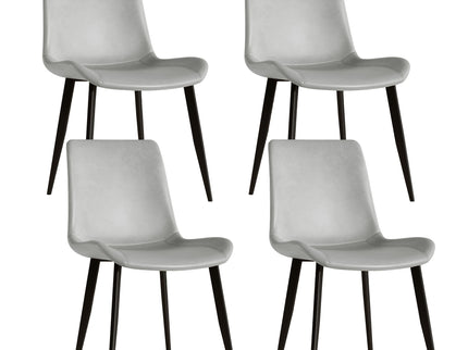 Modern Dining Chair With Carbon Steel Legs