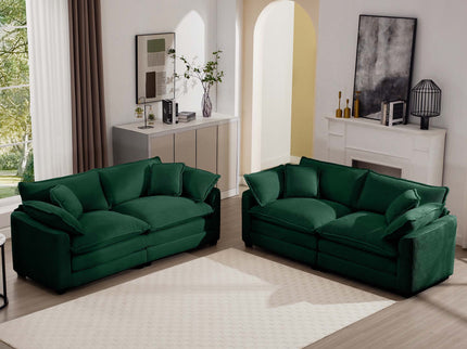 Elegant Oversized Sectional Sofa Set With Deep Seats And Flexible Layout