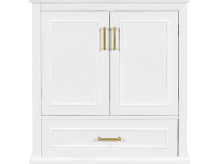 Bathroom Vanity With Sink, 1 Divided Drawer And 2 Soft Close Doors With Double Shelf