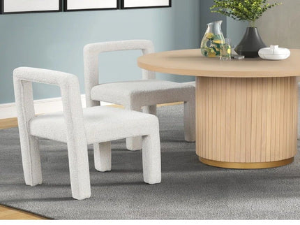 Dining Chairs With Square Open Back (Set of 2)