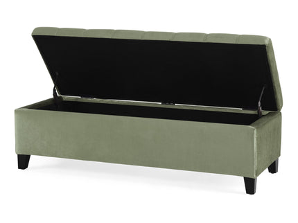 Wendover - Elegant Tufted Storage Bench With Lift-Up Top And Birch Wood Legs