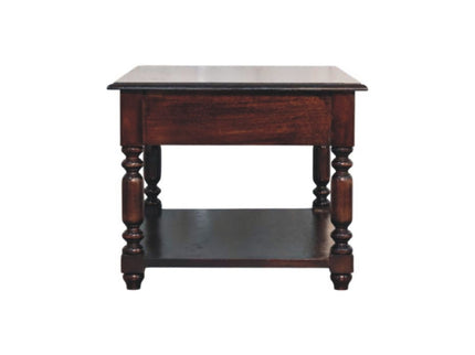 Turned Legs Drawer Table