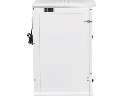 Solid Pine Murphy Bed Chest Cube Cabinet Bed With Charging Station And Large Storage Drawer For Home Office Or Small Room