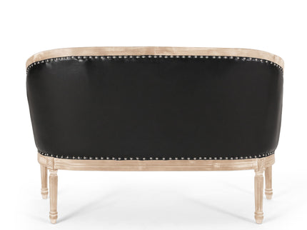 French Country Chesterfield Style Tufted Loveseat