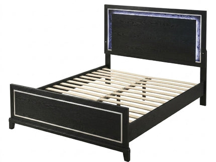 Modern Bed With Built In LED Light