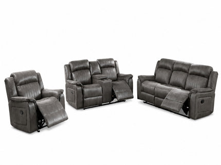 Contemporary Living Room Set, Horizontal And Vertical Tufting
