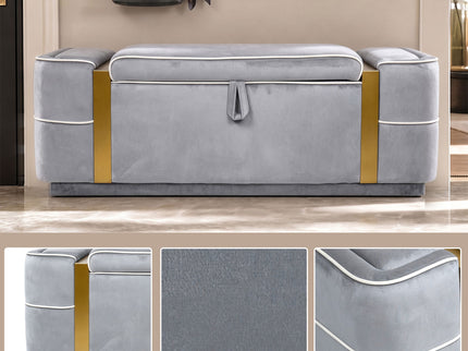 Storage Bench Upholstered Ottoman Bed End Bench With Lift Top Storage