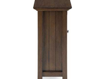 Bedford - Low Storage Media Cabinet - Rustic Natural Aged Brown
