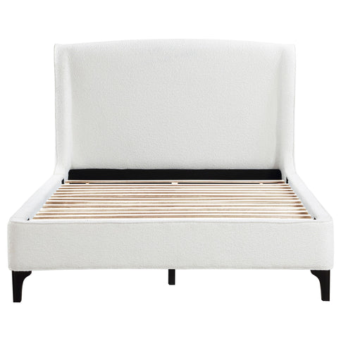 Theodore - Eastern King Wingback Bed - Ivory