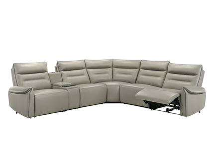 Jayke - Power Motion Sectional Sofa - Light Gray