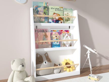 3 Tier Book Shelf, Compact Storage For Bedrooms