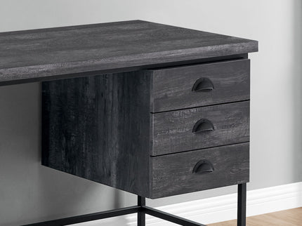 Computer Desk For Home Office, Laptop, 3 Storage Drawers, Contemporary & Moder