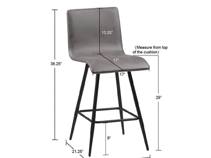 Swivel Counter Stool - Gray