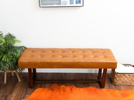 Cameron - Bench - Brown / Tan