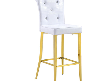Bar Chairs With Crystal Clasp Design (Set of 2)
