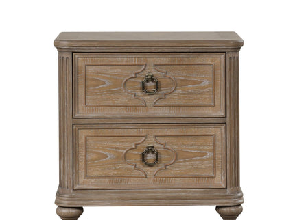 3 Piece Bed Set With 2 Nightstands, Upholstered Headboard, USB Ports