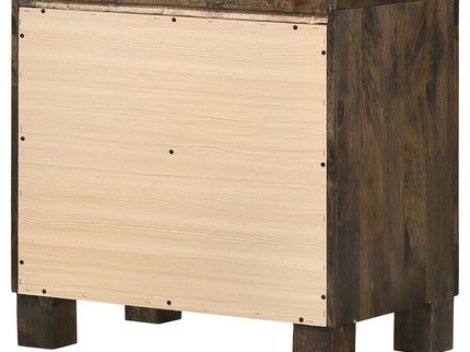 2 Drawer Nightstand - Brown Wood