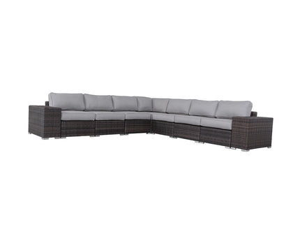 Modern Rattan Wicker Seating Group With Cushions