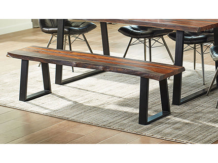 Wobegon - Rectangular Dining Bench - Gray