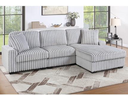 Sectional Sofa Set With Reversible Chaise, Living Room Furniture
