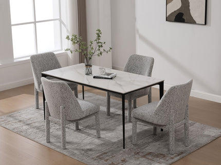 Wide Minimalist Dining Chair